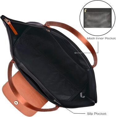 Жіноча сумка через плече GM LIKKIE, нейлонова сумочка з верхньою ручкою, складна сумка-бомж на вихідні Black2