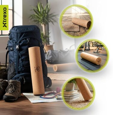 Ролик для тренування тригерних точок XTREXO з коричневого корку 40x10 см, 100 натуральний, екологічно чистий корок. Універсальне використання. Ідеально підходить для йоги, пілатесу, калістеніки та силових тренувань. Ефективне розслаблення м&39язів.