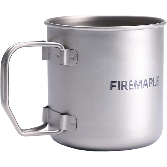 Портативний титановий кемпінговий кухоль Fire-Maple 300 мл з кришкою, надлегкий кавник для походів, пікніків, подорожей та трекінгу на свіжому повітрі Titanbecher