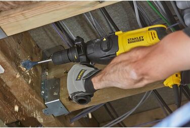 Ударний дриль-шуруповерт Stanley FatMax SDS-plus SFMEH210K (800 Вт, 2,4 Дж, з пневматичним ударним механізмом, обертання вправо/вл