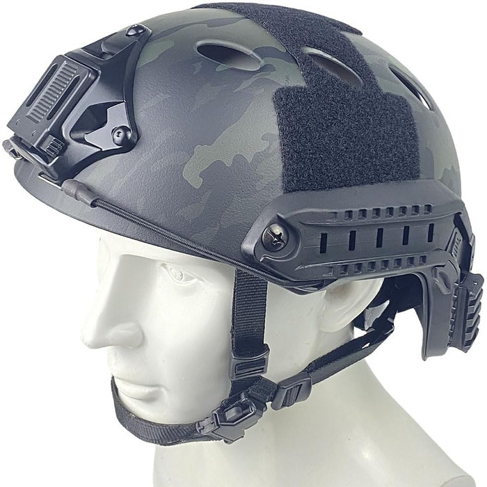Тактичний страйкбольний шолом, регульований, швидкорозгортаючий, кріплення PJ NVG для тактичного страйкболу, пейнтболу MCBK XL