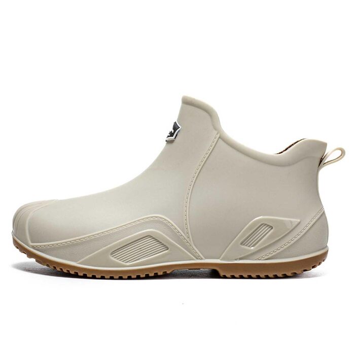 Водне взуття, гумові чоботи, гумові чоботи, чоловічі, жіночі, до щиколотки, зручні, для садівництва, легкі, для катання на човні, кемпінгу, вітрильного спорту, подорожей та походів, білі, 38 2/3 EU