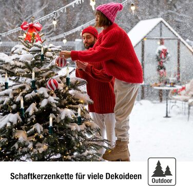 Свічник для ялинки 20 лампочок hellum