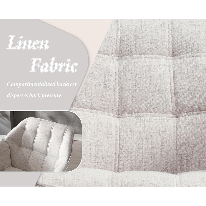 Крісло Chairus з м&39якою тканиною, лляне, одномісне, диванне, крісло для вітальні, сучасне крісло з дерев&39яними ніжками (бежевий-1) 80*73*79 см () бежевий-1