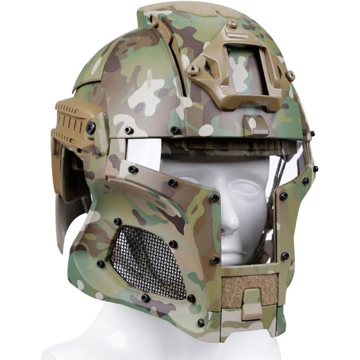 Тактичний військовий балістичний шолом бічній рейці ПНВ кожух передачі бази армійський бойовий страйкбол пейнтбол повна маска шолом CP