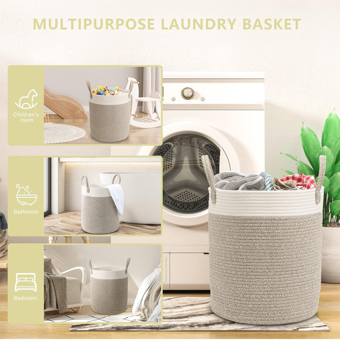 Кошик для білизни Тканий кошик для білизни Великий колектор для білизни Організатор білизни для дитячої кімнати Кошик для білизни