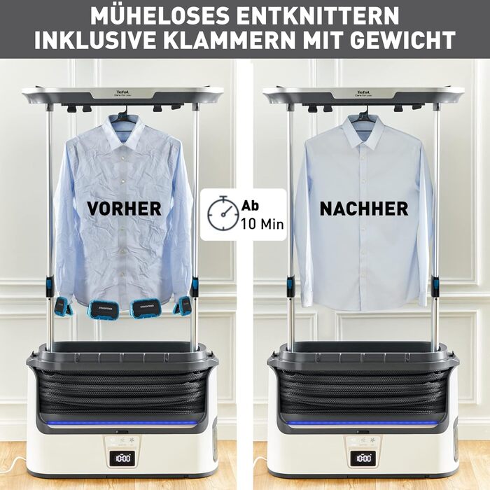 Повністю автоматичний паровий випрямляч розгладження та дезінфекція до 99,99 потужна пара дбайливе сушіння зменшує неприємні запах