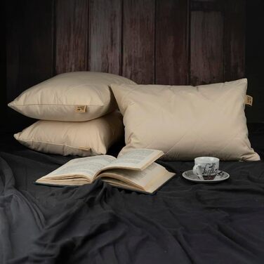 Подушка з проса, ергономічна, дихаюча, м&39який бавовняний стьобаний чохол, подушка для шиї з органічним наповнювачем, 30 x 40 см