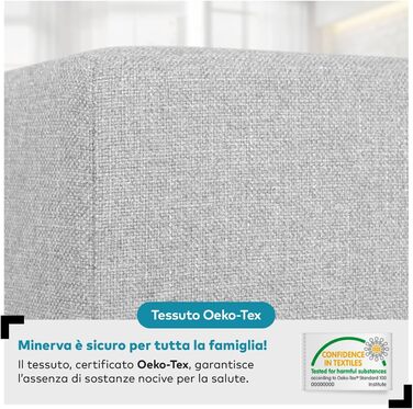 Пуф-підніжка Deshome 63x63x44 см Водовідштовхувальна тканина Сучасний дизайн пуфа для дивана Вітальня Спальня, Пуф-підніжка, Пуф Мінерва сірий