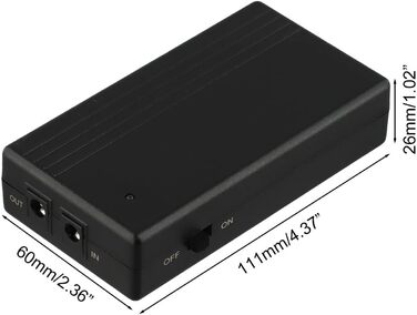 Джерело безперебійного живлення (UPS) 12V 2A 22.2W для камер, роутерів та систем безпеки з захистом від перезаряду, перевантаження та короткого замикання