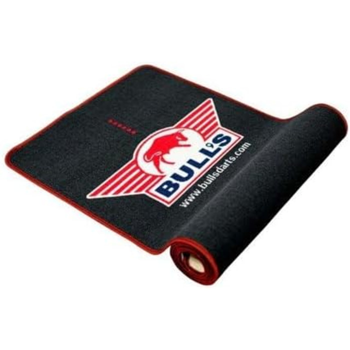 Килимок для дротиків Bull&39s Professional - чорно-червоний ожерений 300x65 см - 100 синтетичний матеріал
