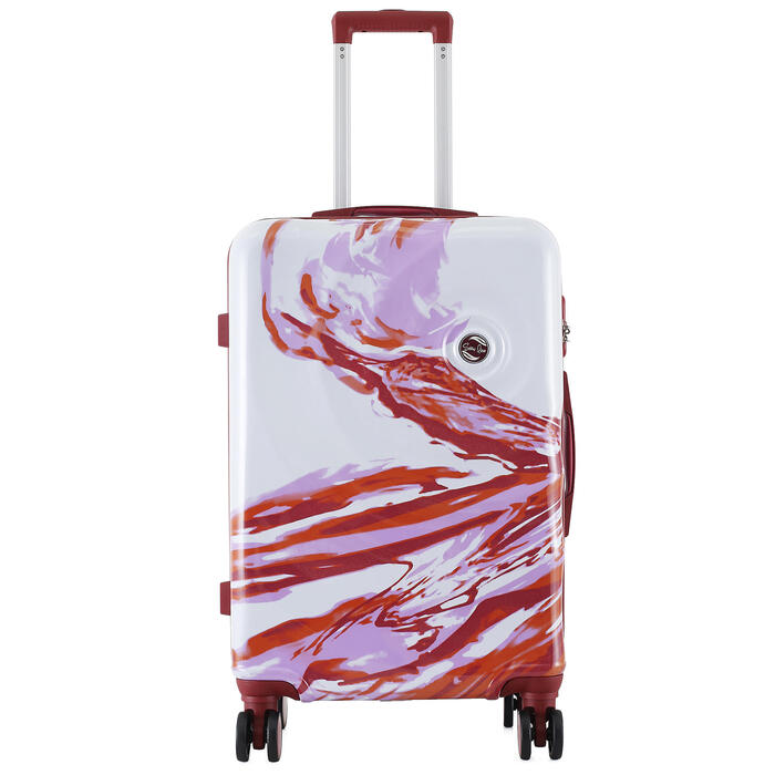 Валіза Semi Line 24' (M) White/Red Print (T5654-2)