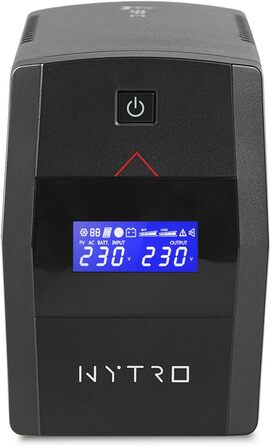 ДБЖ з чистою синусоїдою, 800 ВА / 480 Вт, ДБЖ для ігрових ПК, блоків живлення з активним PFC, Mac та консолей, джерело безперебійного живлення, 2 розетки Schuko, 800 ВА / 480 Вт