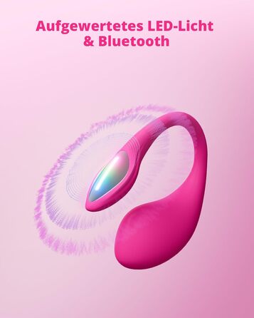 Вібратор для точки G LOVENSE Lush 4.0, з LED-світловим хвостиком та дистанційним керуванням