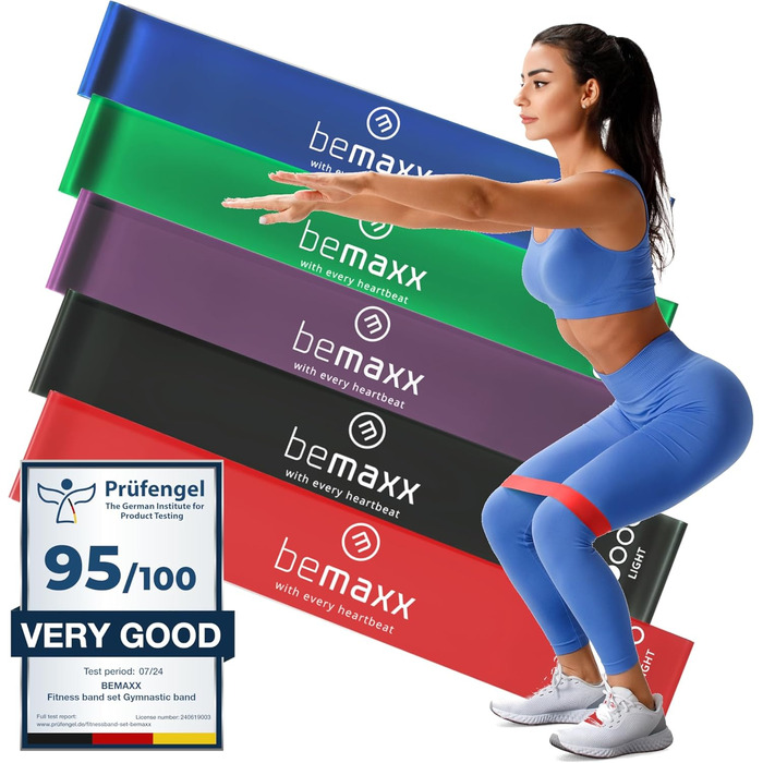 Набір фітнес-браслетів - Стрічки опору з латексною/тканинною петлею тренувальна електронна книга Гімнастична стрічка Фітнес Спорт