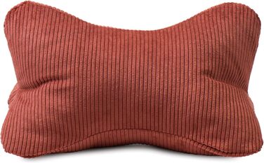 Подушка для читання Capri, подушка для шиї з тонкого вельвету, подушка для читання та відпочинку на шию та спину, 40 x 25 см - Кориця 40 x 25 см Кориця