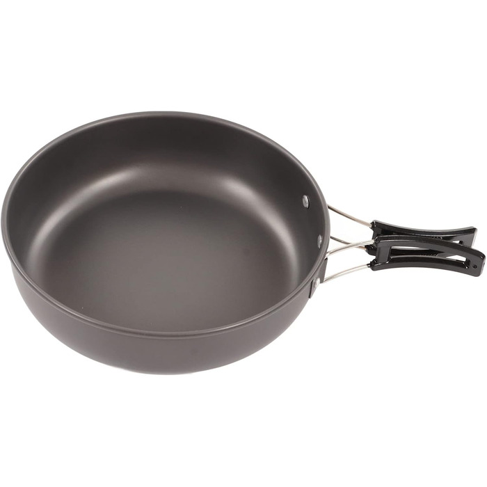 Набір посуду для кемпінгу, портативний, практичний, висока твердість, каструля із захистом від опіків, чайник для пікніків на свіжому повітрі