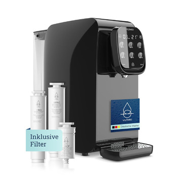 Система зворотного осмосу VILTARO для питної води чорна, 5-ступінчаста система фільтрів, 6 температурних рівнів, мобільна без підключення до води система зворотного осмосу Осмотичний фільтр для води фільтр від вапняного нальоту фільтр для питної води