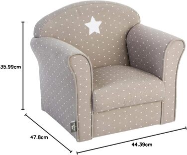 Класичний дитячий стілець - Maulwurfsgrey - Maulwurfsgrey - Дизайнер інтер&39єрів Atmosphera Д. 50 x Ш. 39 x В. 44 см Maulwurf