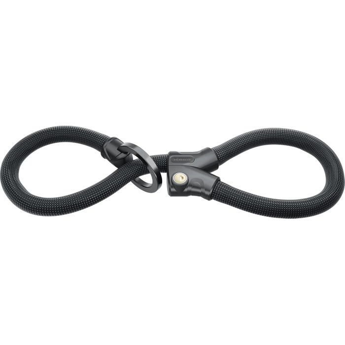 Ланцюговий замок ABUS Infinity Loop 1806 гнучкий велосипедний замок з двома петлями з регулюванням довжини для одночасного кріплення кількох частин велосипеда, велосипедів або інших предметів. 110 см, чорний