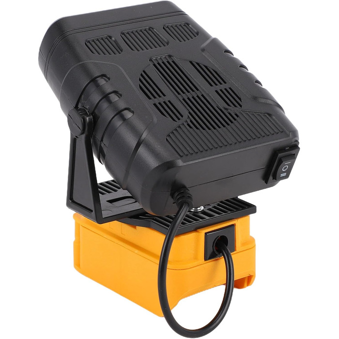 Автомобільний обігрівач на батарейках, невеликий електричний обігрівач потужністю 200 Вт з 2 USB-виходами, 2 регульованими режимами нагріву, підходить для літій-іонних акумуляторів