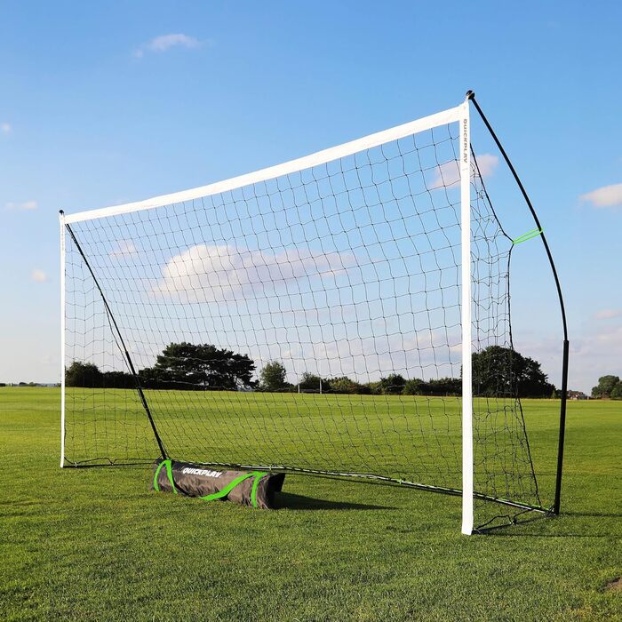 Футбольні ворота QUICKPLAY KICKSTER - Ультрапортативна футбольна сітка для всіх вікових груп - Швидкозбірні садові футбольні ворота для ігор на свіжому повітрі - У комплекті легкозбірні футбольні ворота та сумка для перенесення d) Футзал 3x2 м
