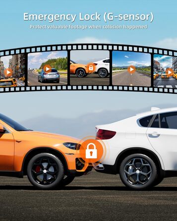 Дзеркальний відеореєстратор WeBeqer 4K з камерою заднього виду 1080P, відеореєстратор автомобільний передній задній з 10-дюймовим