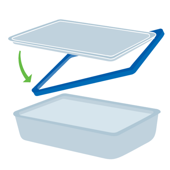 Форма з кришкою Pyrex Pure Glass, 19x14x5 см (0.8 л) (7092349)