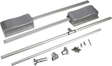 Розсувна вішалка для одягу Nisorpa, регульована, 8901210 мм, вішалка для одягу, велика розсувна вішалка для одягу, система зберігання з м&39яким поверненням та алюмінієвою штангою, компактна, вантажопідйомність 20 кг