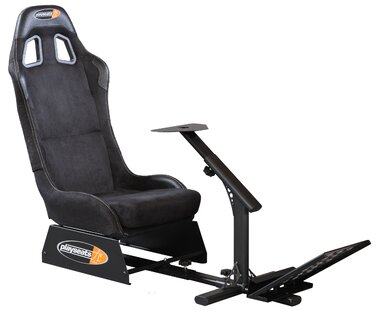 Гоночне крісло Playseat Evolution з алькантари для PS2, PS3, Xbox, Xbox 360, Wii, Mac та ПК, чорна алькантара