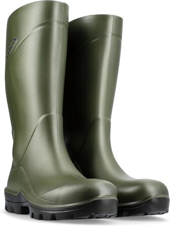 Робочі чоботи SIKA Unisex PU, легке та зручне взуття, нековзне, самоочисна підошва, термоізоляція від холоду та спеки, амортизуюча устілка для сільського господарства, рибальства та медичної промисловості, розмір 43 EU, зелений