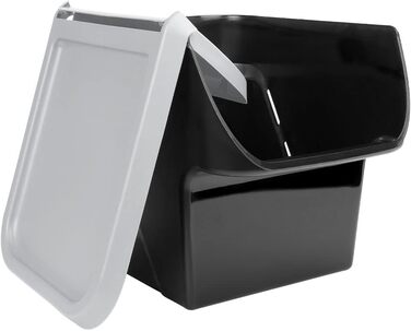 Контейнери для зберігання Vilde, контейнери для картоплі, контейнери для цибулі, контейнери для овочів, 13 л, комплект з 2 шт. , сірий, антрацит