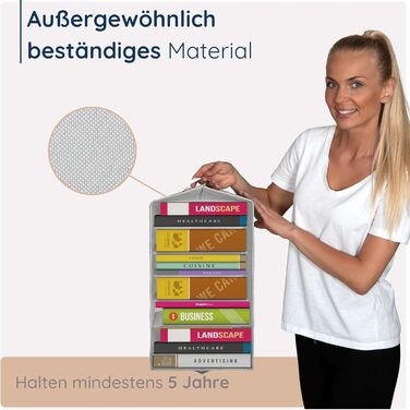 Організатор для штанів XXL - Міцна коробка для зберігання з великими відділеннями - Складана система організації гардеробу - Організатор для шафи