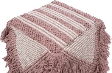 Пуф Beliani, пуф, рожевий, світло-рожевий, бохо, кочі