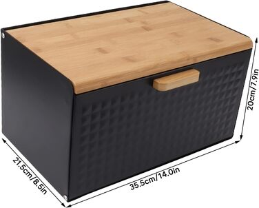 Дерев'яна хлібниця, хлібниця для зберігання хліба, хлібниця для ферми, старовинна велика хлібниця для кухонного столу, міцна хлібн