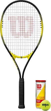 Тенісна ракетка Wilson Energy XL 27.5" 2025 чорно-жовта 290 г 112" V-Matrix + Stop Shock найпотужніша для початківців AirLite алюміній XL sweet spot офіційний Wilson USA оригінал