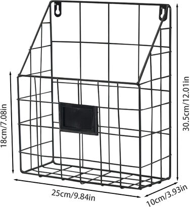 Вішалка для газет на стіну, вішалка для газет з металевого дроту Вішалка для газет з металевого дроту Простий та елегантний органайзер для зберігання брошур, книг, пошти та всіх видів газет