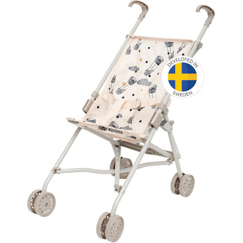 Коляска для ляльок від 3 років - 53 см велика складна коляска з ременем безпеки та чохлом, що миється - іграшкова коляска для ляль