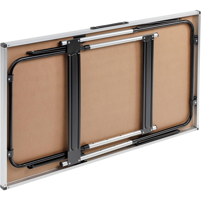 Алюмінієвий кемпінговий стіл Spetebo з регульованою висотою 100x60 см - регулюється по висоті до 4 рівнів (73, 80, 87 та 94 см) - практично складається