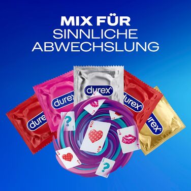Асортимент презервативів Durex Love Mix універсальний мікс-набір із 5 різними варіантами презервативів, які можна спробувати упаковка з 18 шт. (1 x 18 шт. ) 18 шт. (1 упаковка)