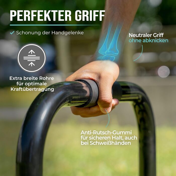 Фітнес-паралети для підтягувань та віджимань, міні-сталеві грифи середнього розміру, грифи для стійки на руках з надзвичайно широким хватом для калістеніки, гімнастики та спортивної гімнастики, для занять у приміщенні та на вулиці