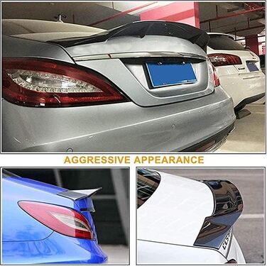 Спойлер багажника MEICHANG Rear Spoiler, для автомобіля Mercedes Benz Classe CLS W218 Berlina 2012-2018Задній спойлер високої міцності Заднє крило Sport Rear Spoiler