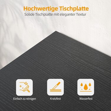 Ігровий стіл BEXEVUE L-подібної форми, 140 x 70 см, двосторонній ігровий комп&39ютерний стіл з розетками та боковими кишенями, кутовий стіл для офісу та дому, міцніший X-подібний кронштейн, чорний 140 x 70 см (подовжувач)