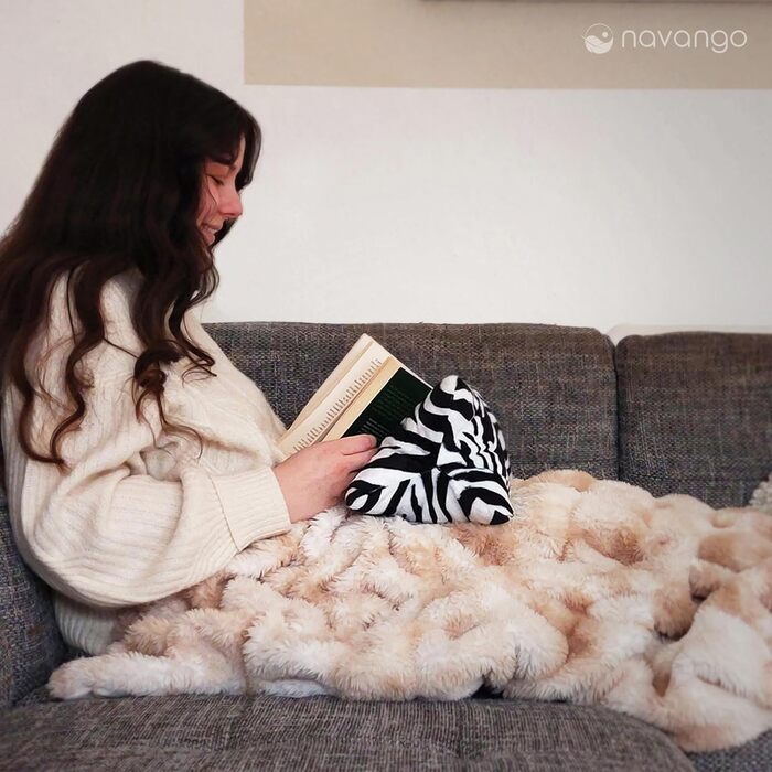 Подушка для читання з принтом зебри Підставка для книг з м&39яким чохлом Приблизно 40 x 18 см Подушка для шиї, можна прати при 30C Універсальна подушка для книги Ролик для шиї, підставка для планшета