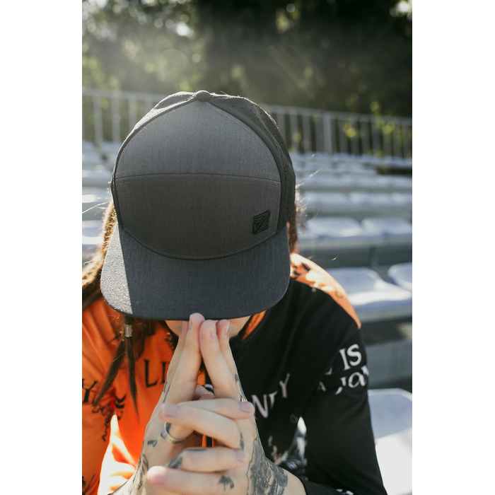 Кепка Snapback для чоловіків та жінок - Водовідштовхувальна бейсболка для чоловіків та жінок - Регульований розмір, Один розмір, Графітово-чорний