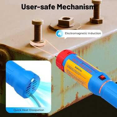 Магнітний індукційний нагрівач потужністю 1100 Вт, автомобільний індукційний нагрівач, підходить для гайок, шестерень та шківів