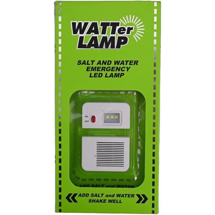 Світлодіодний ліхтар для морської води - не потребує батарейок та зарядки, яскравість 50 люмен, 140 годин роботи, для кемпінгу, надзвичайних ситуацій та використання на свіжому повітрі, 20,3 x 10,2 см, шнурок у комплекті