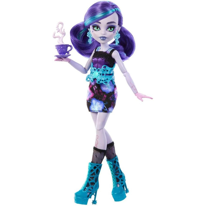 Набір Monster High Secrets Skulltimate, що включає ляльку та аксесуари, Garden Mysteries Twyla із зачарованою шафою та понад 19 сюрпризів для чаювання, таких як одяг для ляльок, HYT74