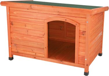 Всепогодна складна собача будка &39natura Dog House Classic Flat Roof, SM 85 58 60 см, коричнева&39 - 39551