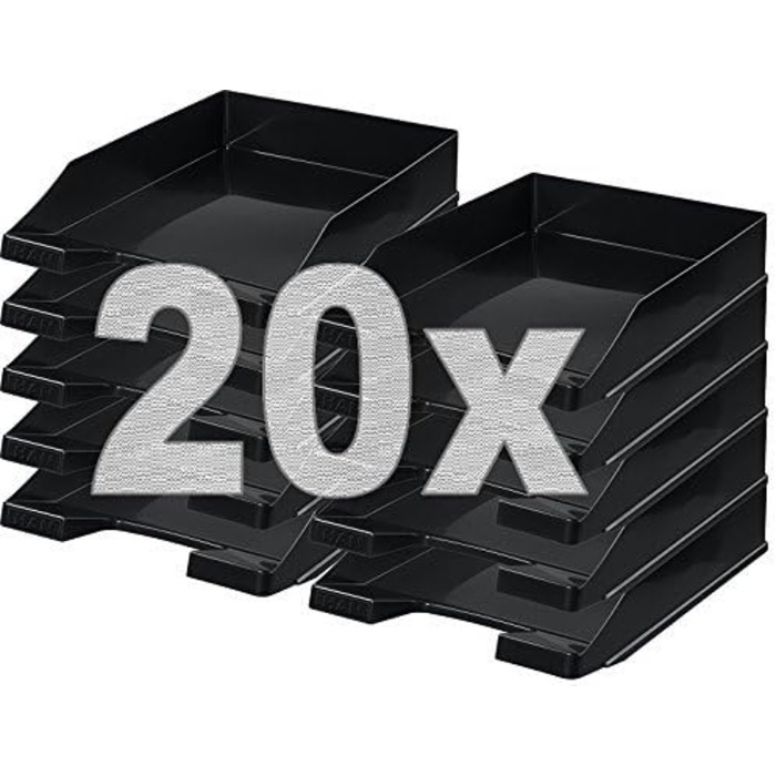 Лоток Han Letter Tray A4 чорний (1 коробка 10 шт. , чорний) (чорний, 2 коробки 20 шт. )